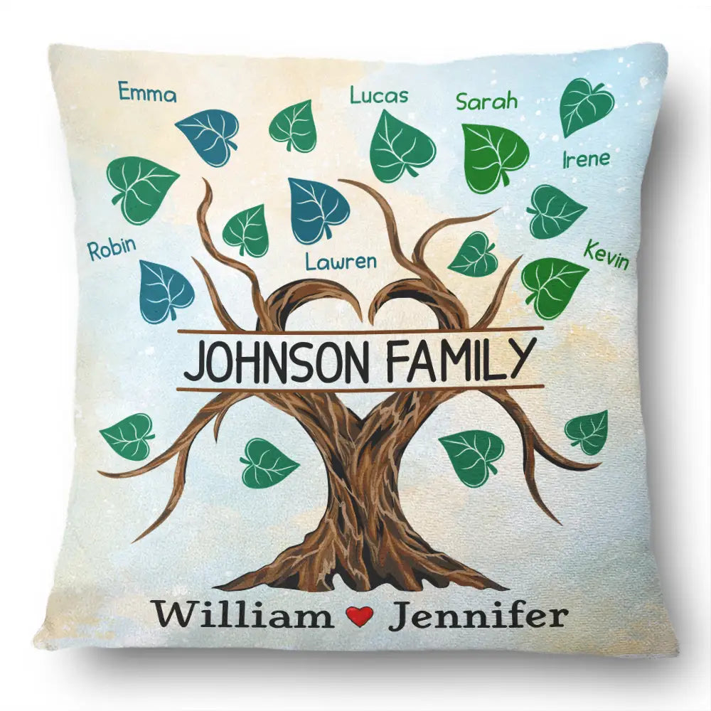 Family Tree - Personalized Pillow