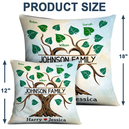 Family Tree - Personalized Pillow