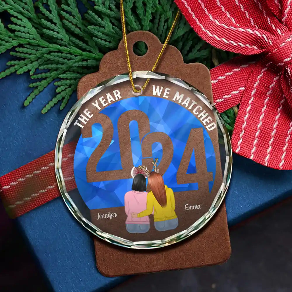 Christmas The Year - Personalized Circle Acrylic Ornament