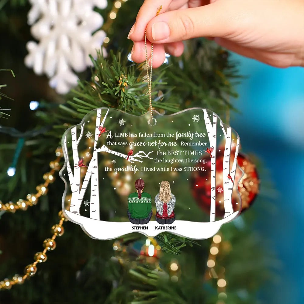 A Limb Has Fallen - Personalized Medallion Acrylic Ornament