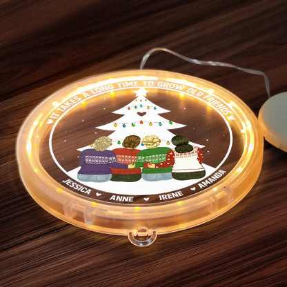 Grow Old Friends - Personalized LED Pendant Light