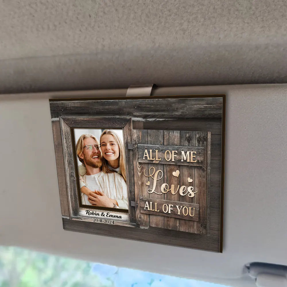 Custom Photo God Knew My Heart Needed You - Personalized Custom Shaped Car Visor Clip