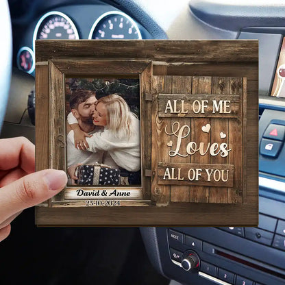 Custom Photo God Knew My Heart Needed You - Personalized Custom Shaped Car Visor Clip