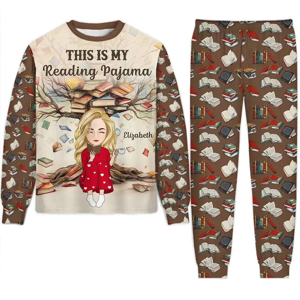 This Is My Reading Pajama - Personalized Unisex Pajamas Set