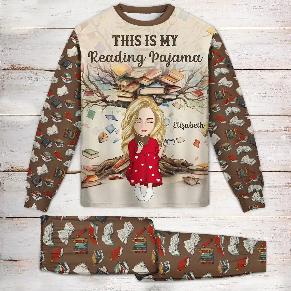 This Is My Reading Pajama - Personalized Unisex Pajamas Set