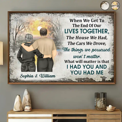 Old Couple I Had You & You Had Me - Personalized Poster