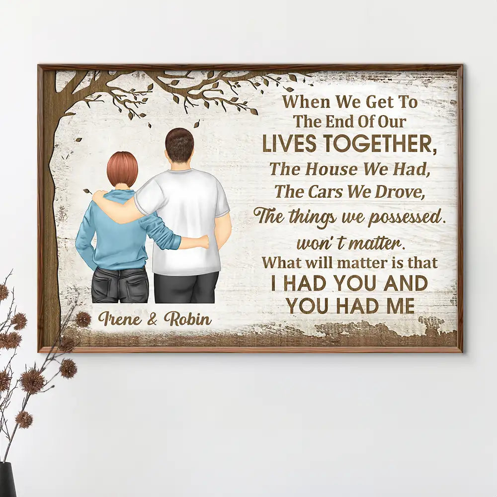 Old Couple I Had You & You Had Me - Personalized Poster