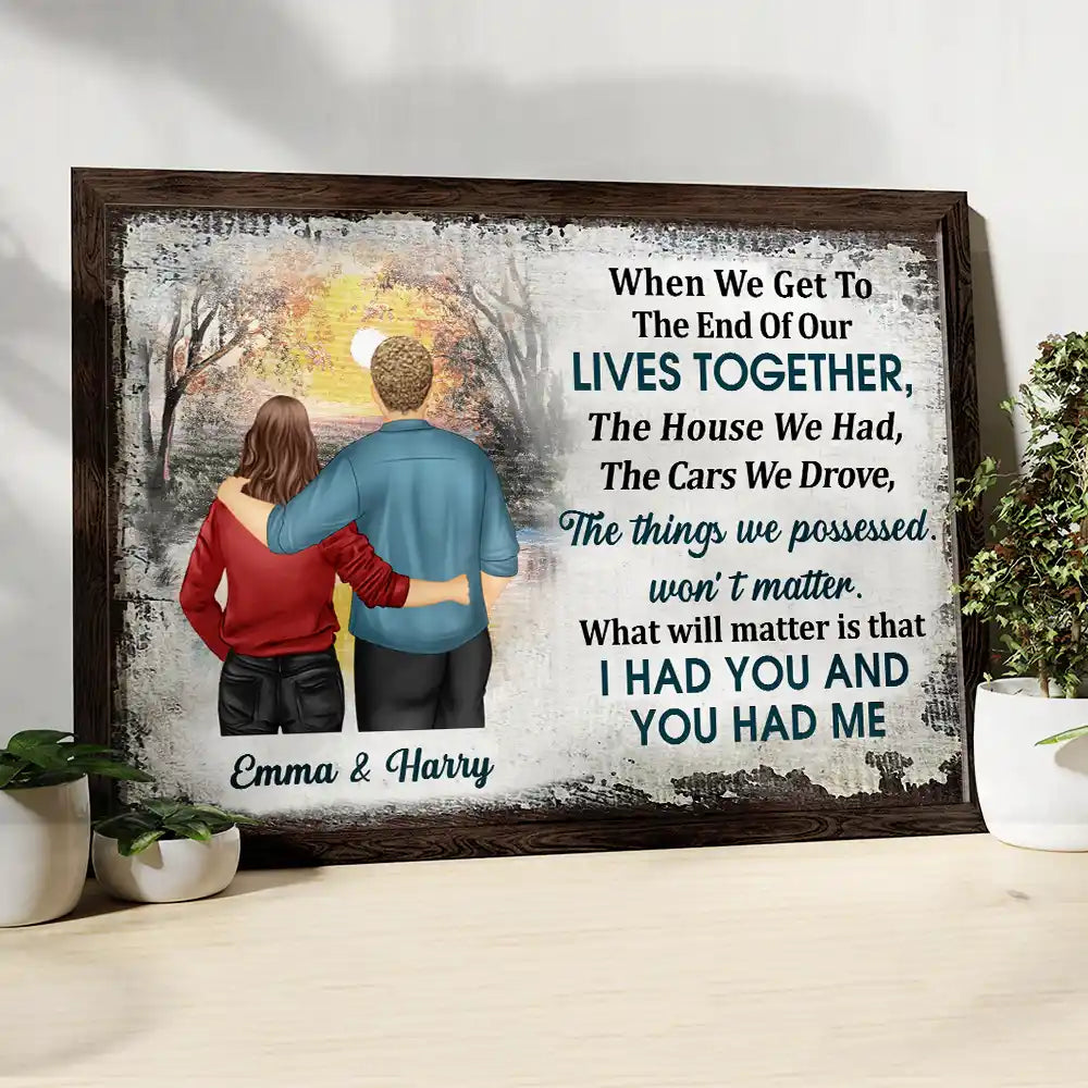 Old Couple I Had You & You Had Me - Personalized Poster