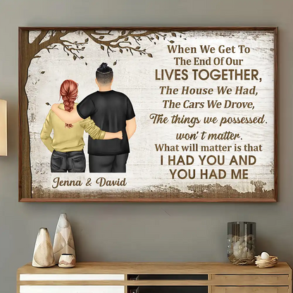 Old Couple I Had You & You Had Me - Personalized Poster