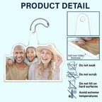 Custom Photo Outline Couple Family Besties - Personalized Acrylic Car Hanger