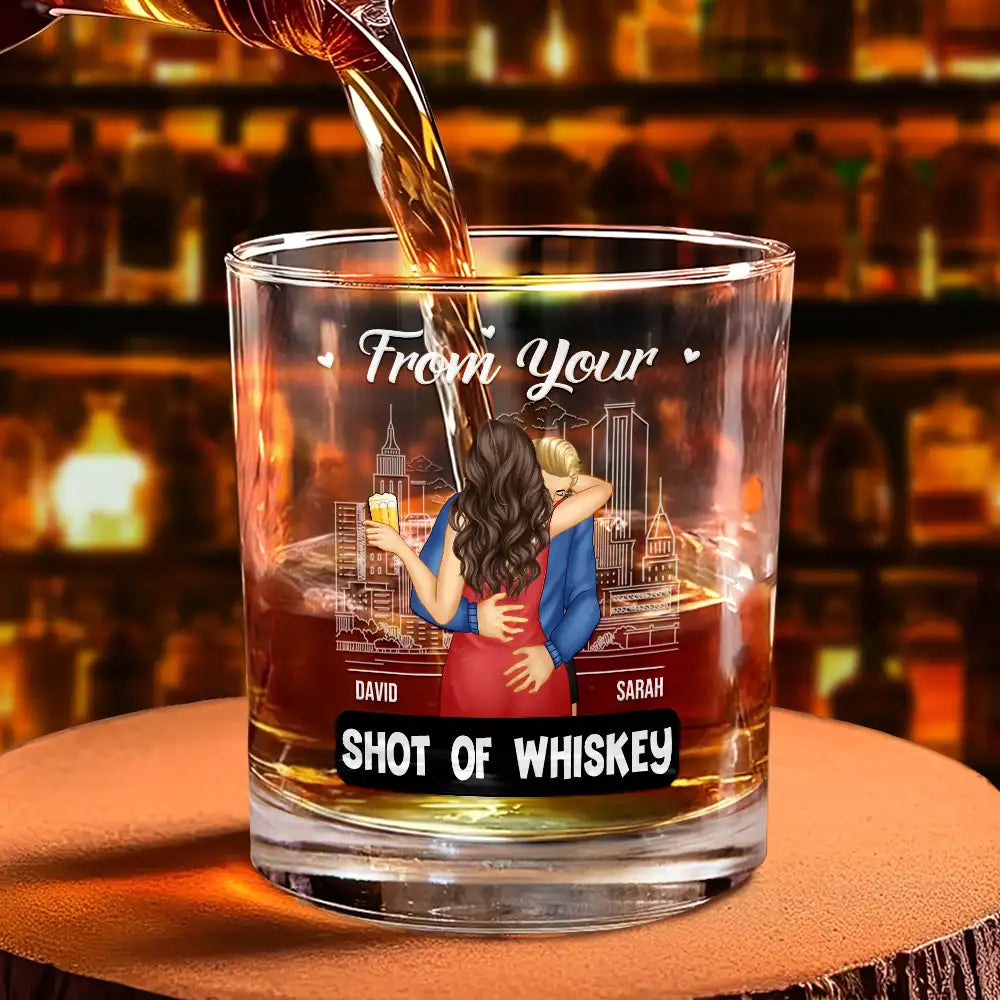 Couple Only One I Want To Annoy - Personalized Whiskey Glass