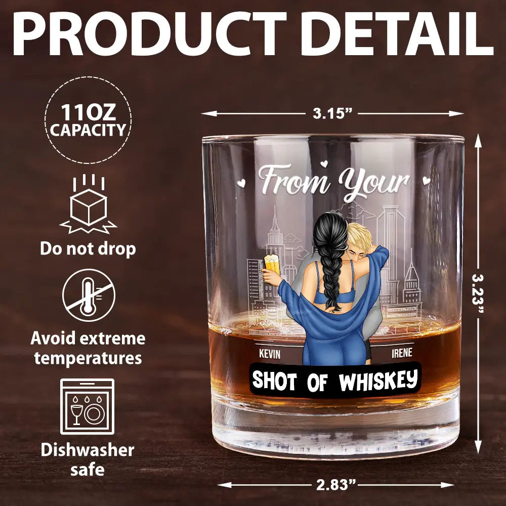 Couple Only One I Want To Annoy - Personalized Whiskey Glass