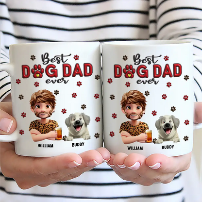 Best Dog Mom Dog Dad 3D - Personalized Mug