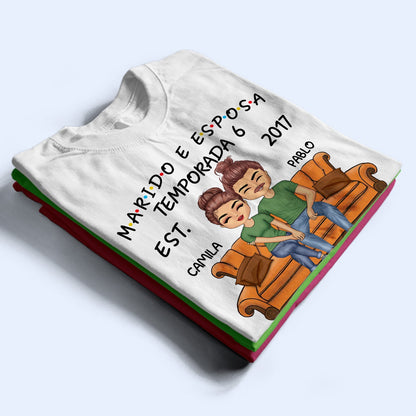 Marido E Esposa Temporada - T Shirt Personalizado