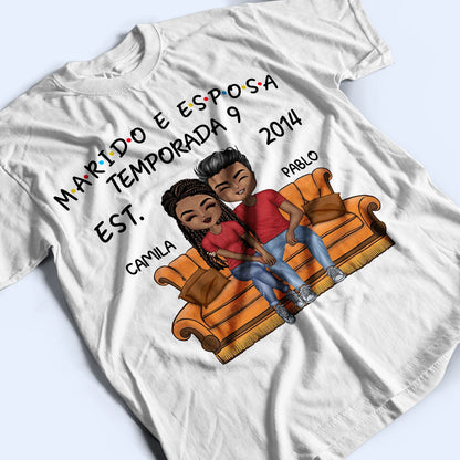 Marido E Esposa Temporada - T Shirt Personalizado