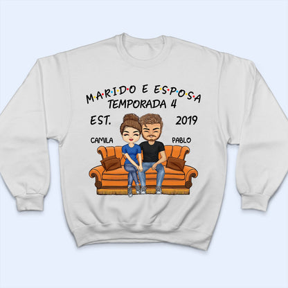 Marido E Esposa Temporada - T Shirt Personalizado