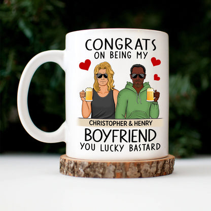 Congrats On Being My Husband Family - Anniversary, Vacation, Funny Gift For Couples - Personalized Mug