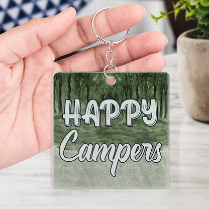 Keys To The Camper - Anniversary, Loving Gifts For Couples, Wife, Husband, Camping Lovers - Personalized Acrylic Keychain