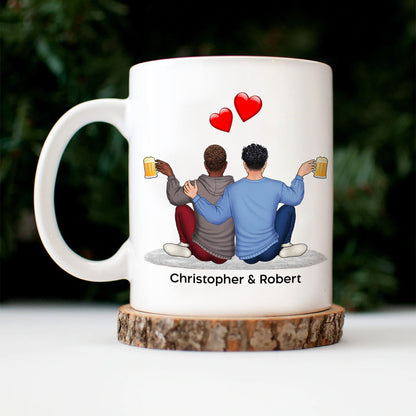 It Started With A Message - Anniversary, Loving Gift For Spouse, Couples, Husband, Wife - Personalized Mug