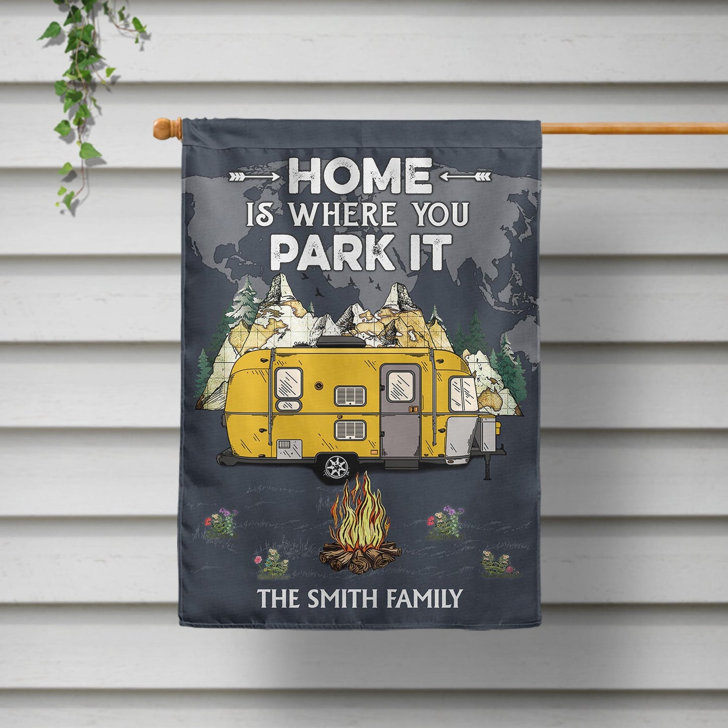 Drive Slow Drunk Campers Matter - Outdoor Decor For Camping Lovers - Personalized Flag