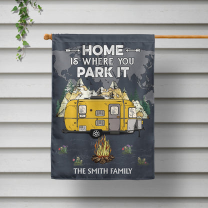 Drive Slow Drunk Campers Matter - Outdoor Decor For Camping Lovers - Personalized Flag