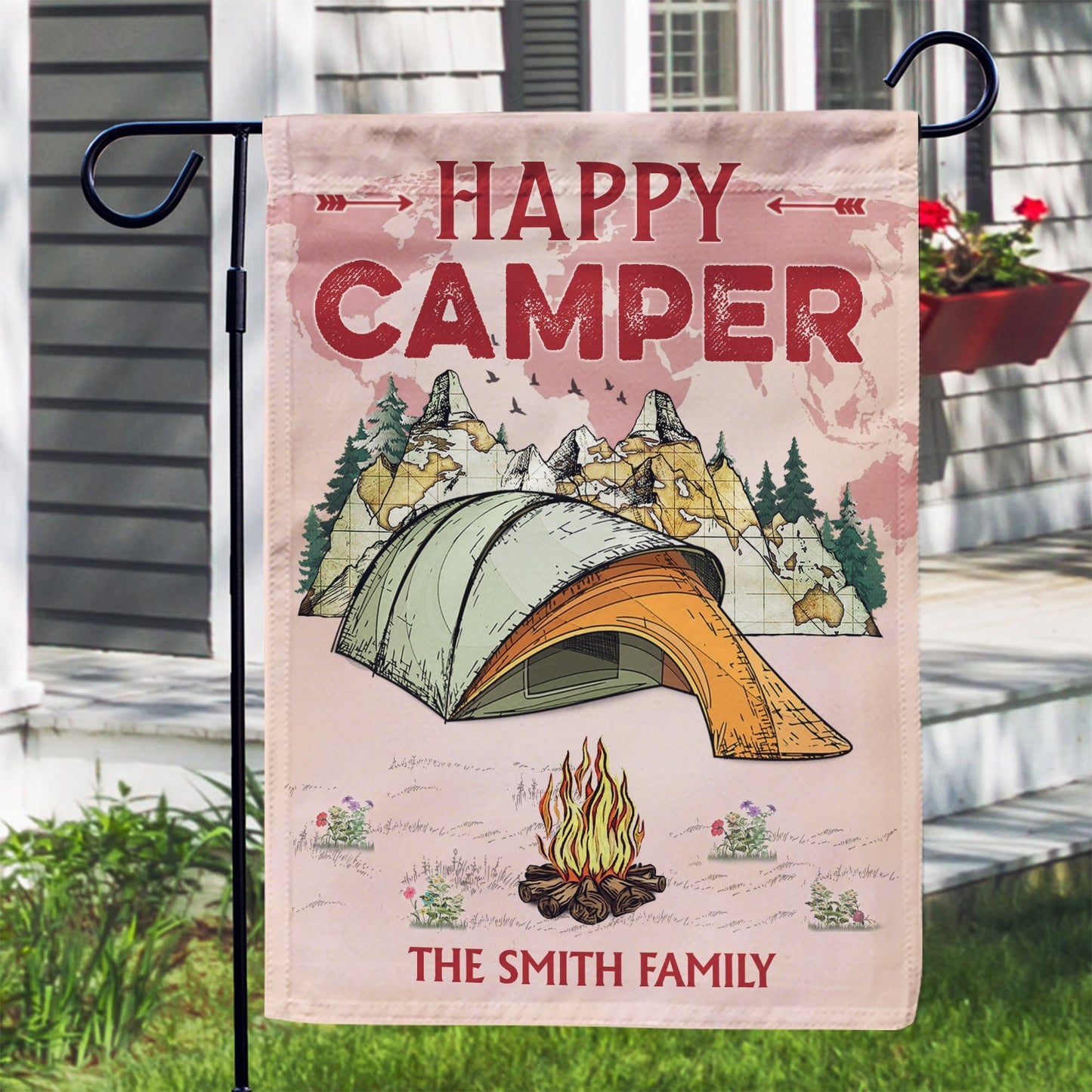 Drive Slow Drunk Campers Matter - Outdoor Decor For Camping Lovers - Personalized Flag