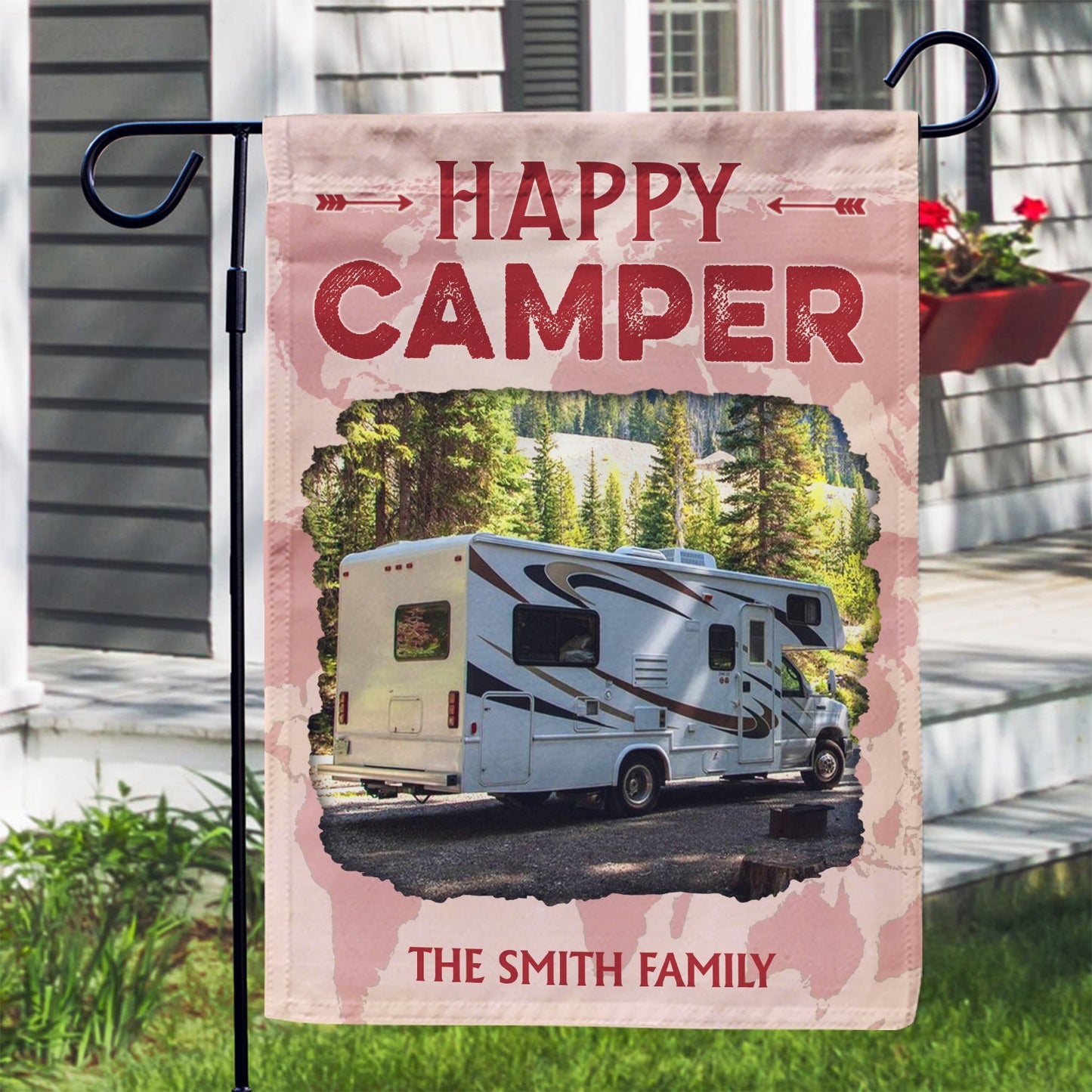 Custom Photo Drive Slow Drunk Campers Matter - Gift For Camping Lovers - Personalized Flag