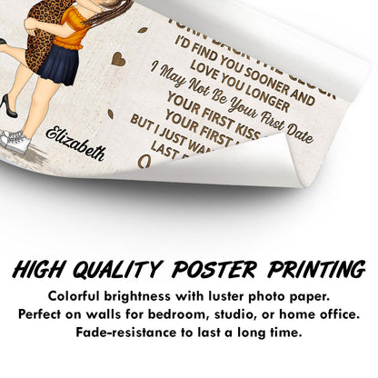 I Wish I Could Turn Back The Clock - Anniversary, Loving Gift For Couples, Husband, Wife - Personalized Poster