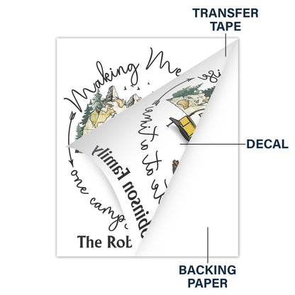 And Into The Forest I Go To - Gift For Camping Lovers - Personalized Camping Decal, Decor Decal