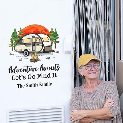 Wanderlust Find What You Love And Let It Save You - Gift For Camping Lovers - Personalized Camping Decal, Decor Decal