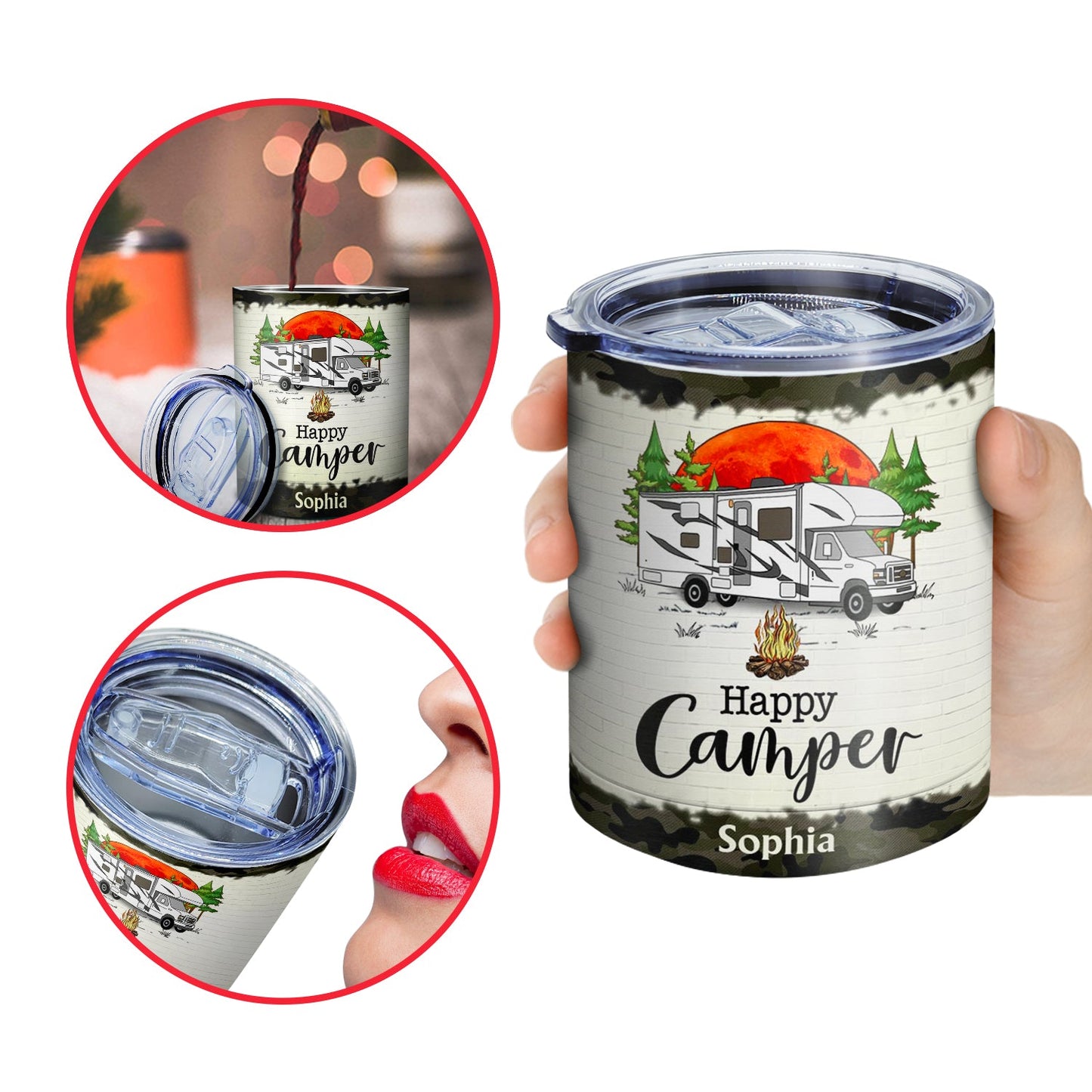 And Into The Forest I Go To - Gift For Camping Lovers - Personalized Lowball Tumbler