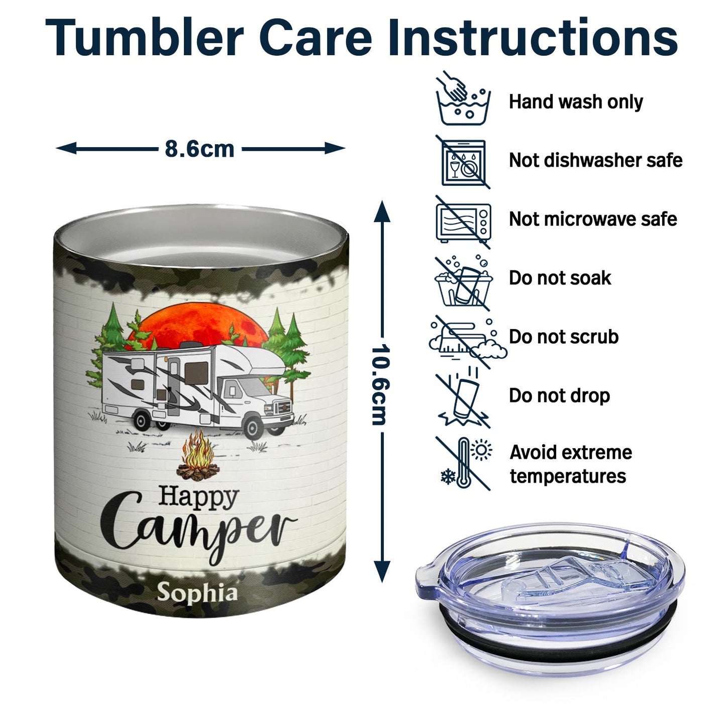 And Into The Forest I Go To - Gift For Camping Lovers - Personalized Lowball Tumbler