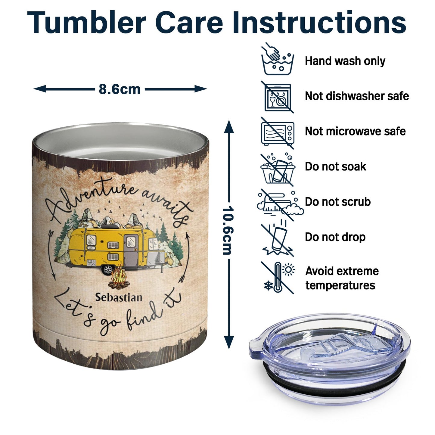 Map And Into The Forest I Go To - Gift For Camping Lovers - Personalized Lowball Tumbler