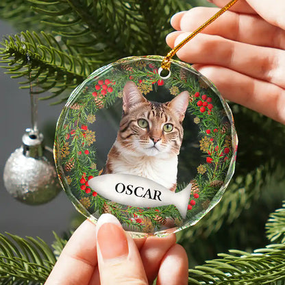 Custom Photo If Love Could Saved You Pet Lover - Personalized Circle Acrylic Ornament