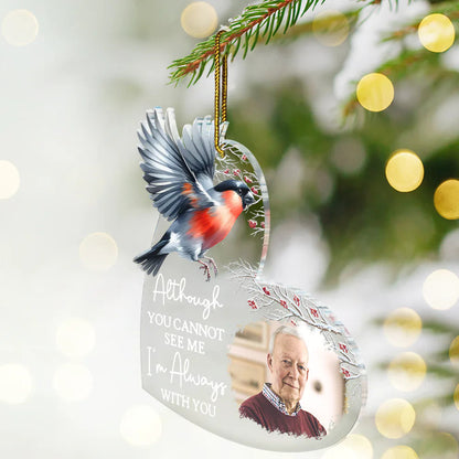 Custom Photo Flying Bird Although You Cannot See Me - Personalized Custom Shaped Acrylic Ornament