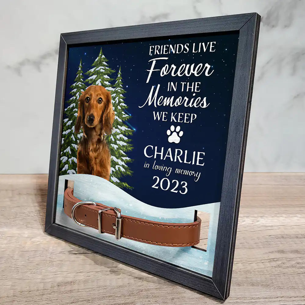 Custom Photo You Are My Favorite Hello And Hardest Goodbye Pet Face Memorial - Personalized Pet Loss Sign, Collar Frame New! in Collar Frame