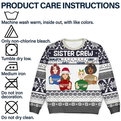 Christmas,Happy,Family,Gift For Sibling,Gift For Sisters,Gift For Brothers - Cousin Crew Christmas Family - Personalized Unisex Ugly Sweater