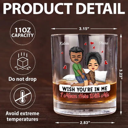 Couple My Favorite Thing To Do Is You - Personalized Whiskey Glass