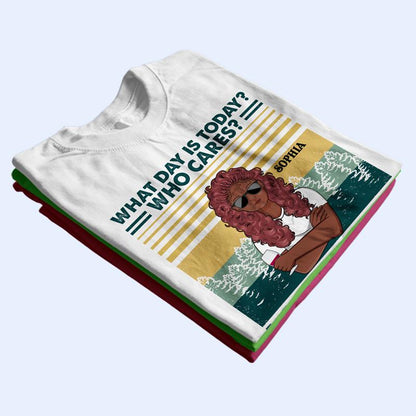 What Day Is Today Couple - Retirement Gift - Personalized Custom T Shirt