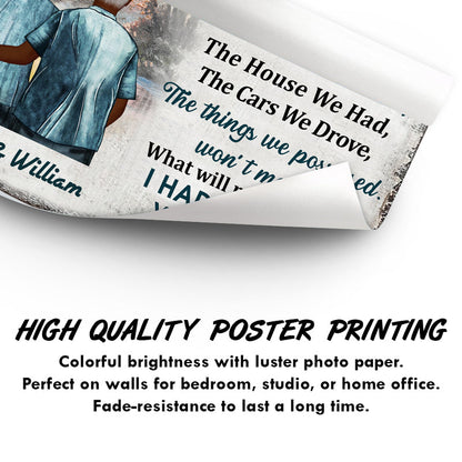 When We Get Middle Aged Couple Gender Options - Couple Gift - Personalized Custom Poster