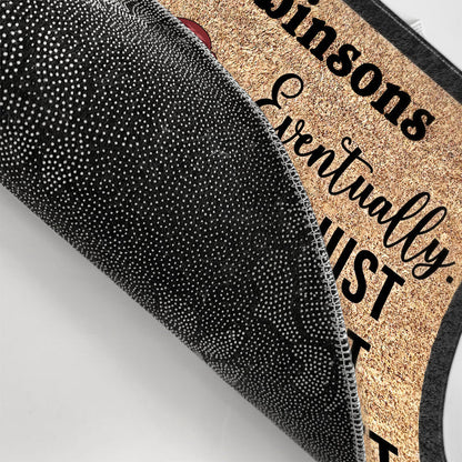 Eventually He Just Hasn't Asked Yet - Couple Gift - Personalized Custom Doormat