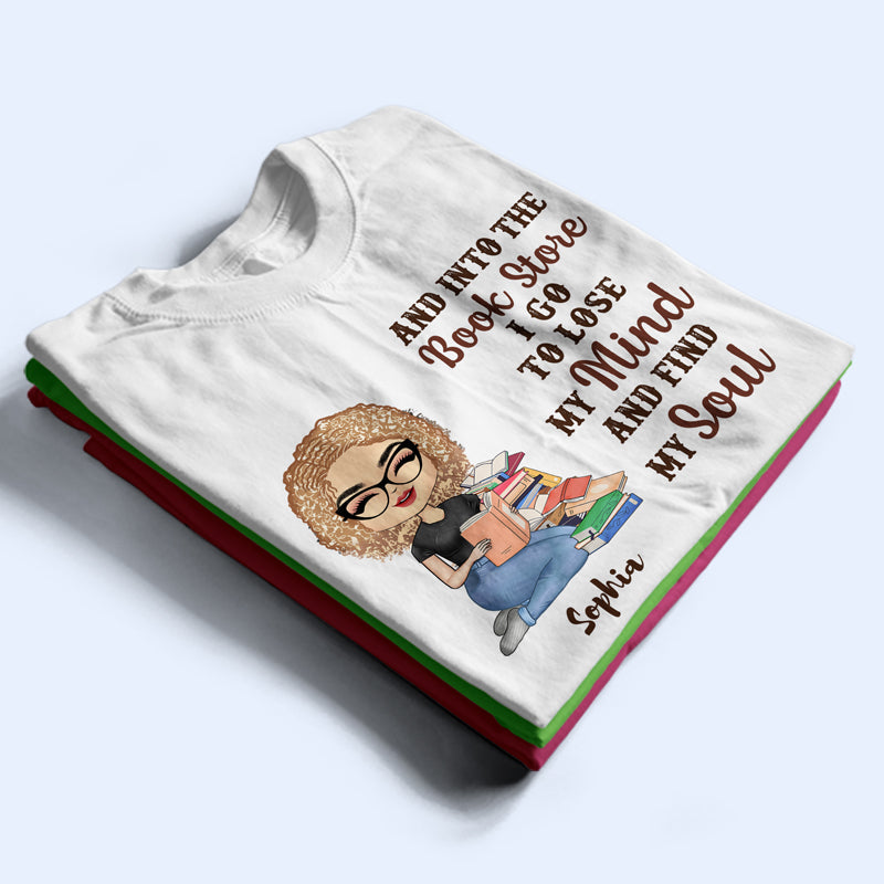 Into The Book Store Reading - Personalized Custom T Shirt