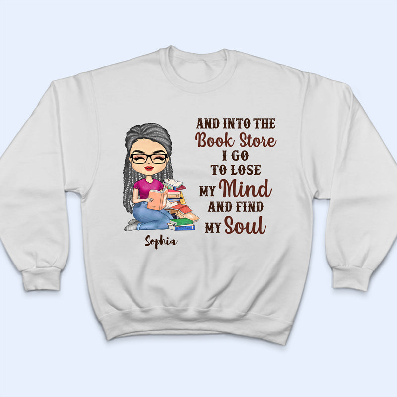 Into The Book Store Reading - Personalized Custom T Shirt