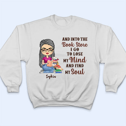 Into The Book Store Reading - Personalized Custom T Shirt