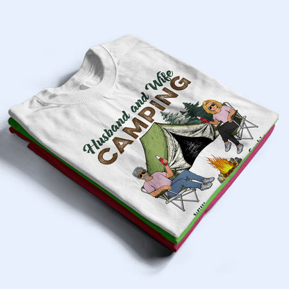 Camping Partners For Life Camping Couple - Personalized Custom T Shirt