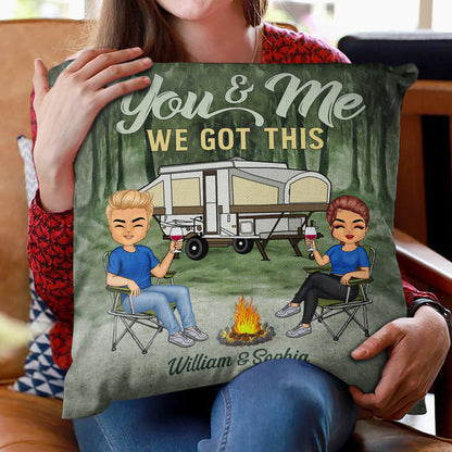 Sorry For What I Said Husband Wife Camping Forest Trees - Couple Gift - Personalized Custom Pillow