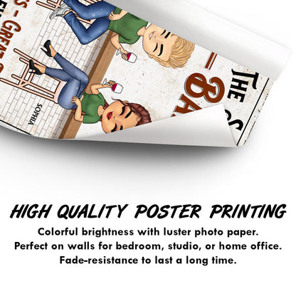 Where Everybody Gets A Second Shot Grilling - Bar Pub Patio Wall Decor - Personalized Custom Poster