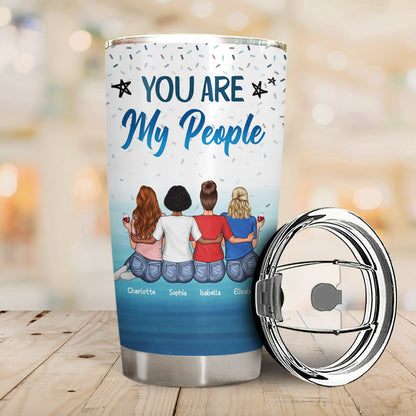 May Not Be My Sister By Blood But She's My Sister By Heart Best Friends - Bestie BFF Gift - Personalized Custom Tumbler