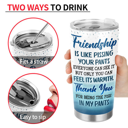 May Not Be My Sister By Blood But She's My Sister By Heart Best Friends - Bestie BFF Gift - Personalized Custom Tumbler