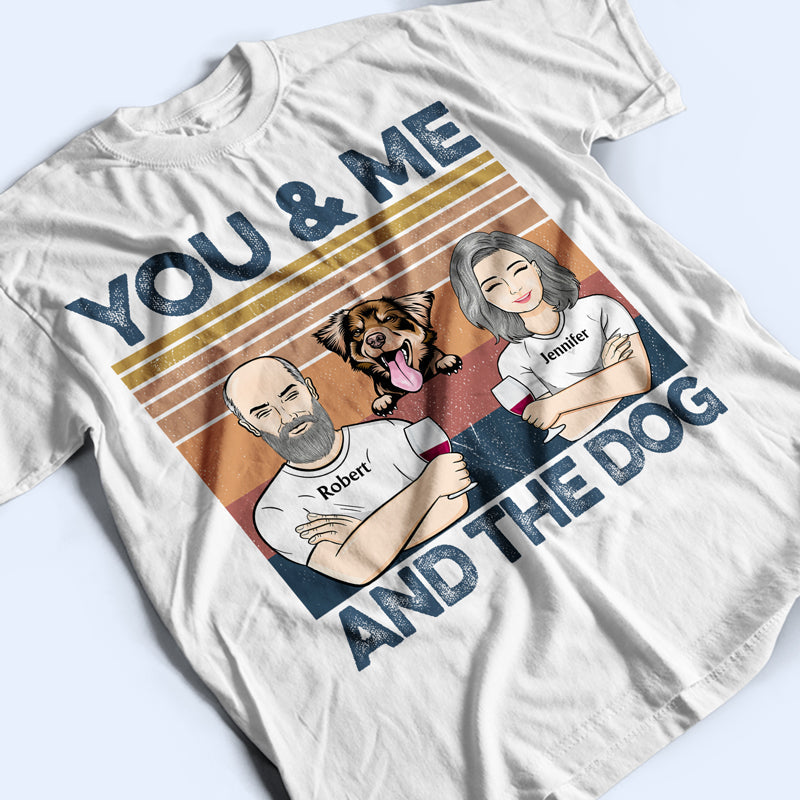 Family Couple You & Me And The Dogs - Gift For Couples And Dog Lovers - Personalized Custom Hoodie